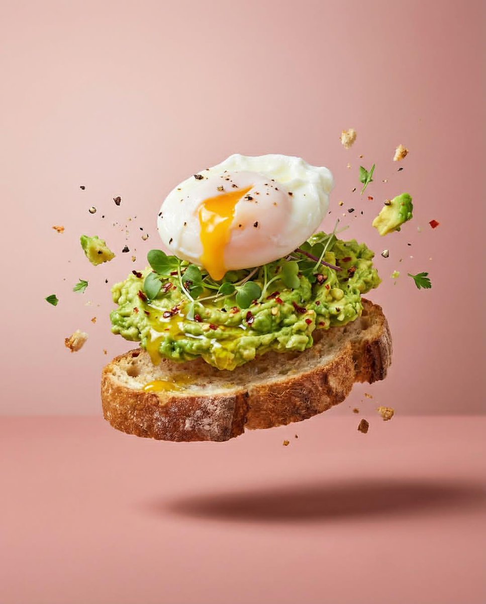 Levitating food triptych: GPT Image 2 prompt
