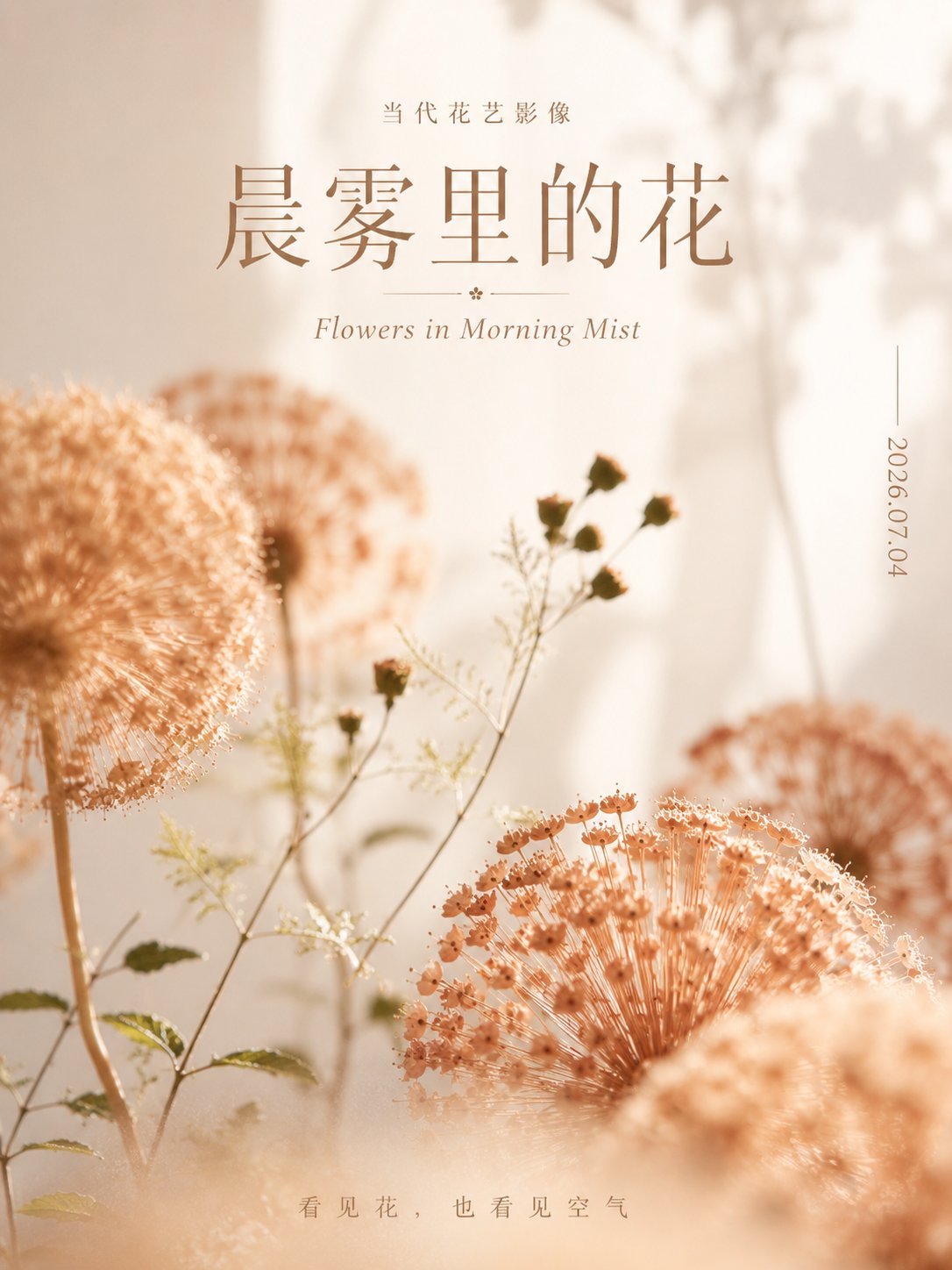 高级审美植物艺术海报