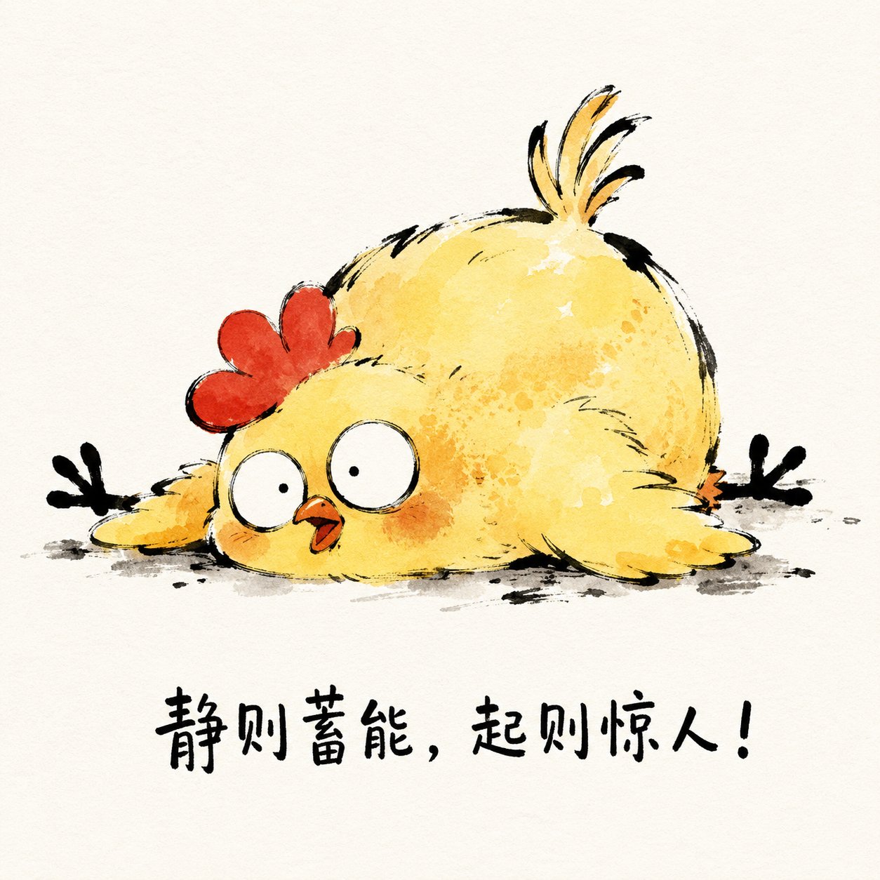 童趣手绘夸张动物插画表情包 2