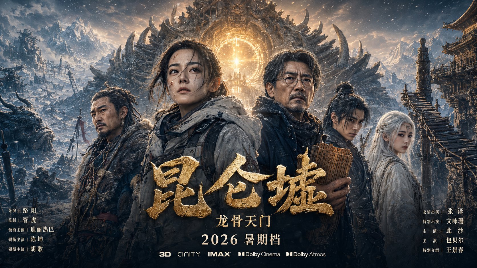 中国奇幻冒险商业大片电影海报宣发主视觉