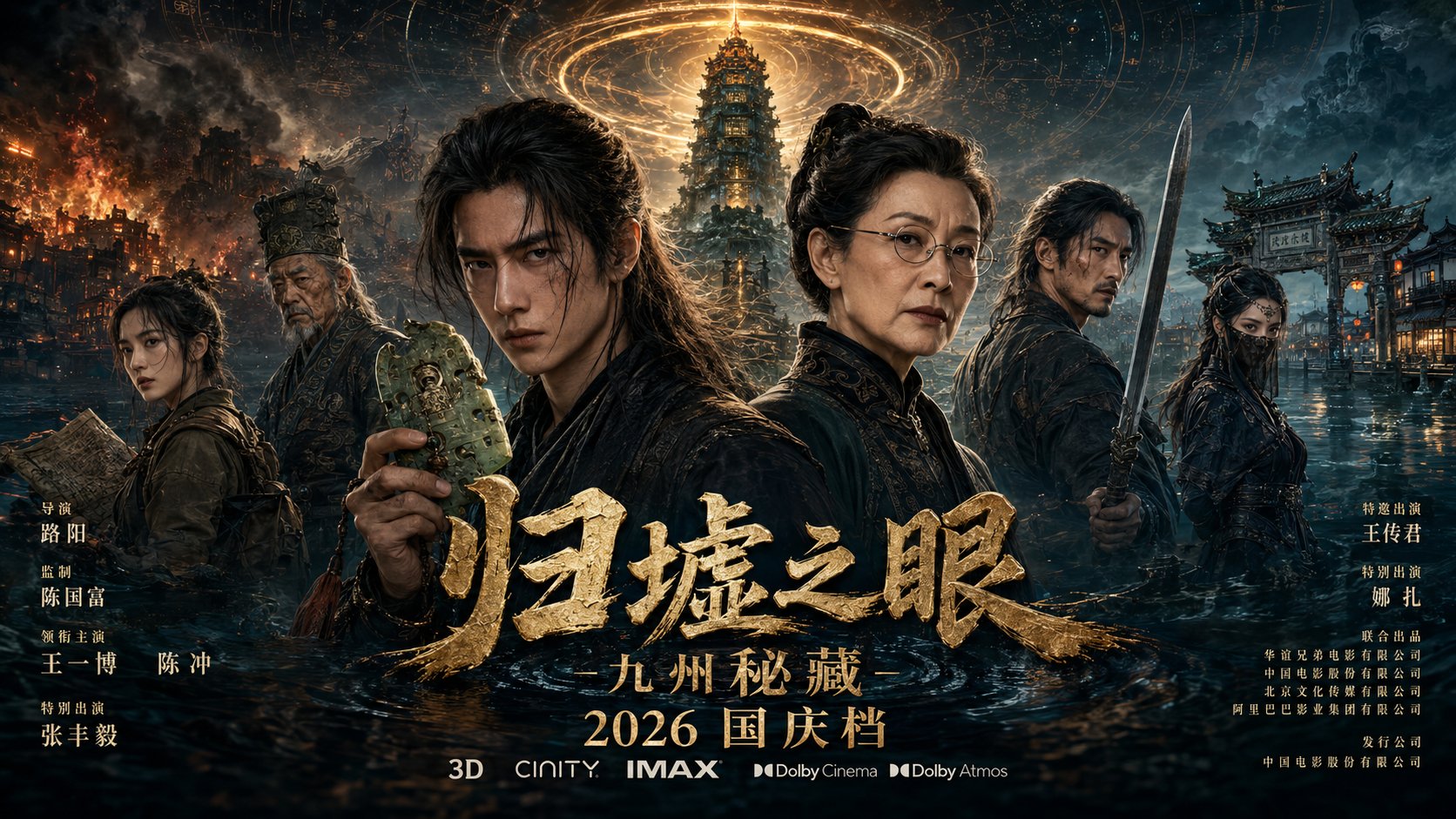中国奇幻冒险商业大片电影海报宣发主视觉 2