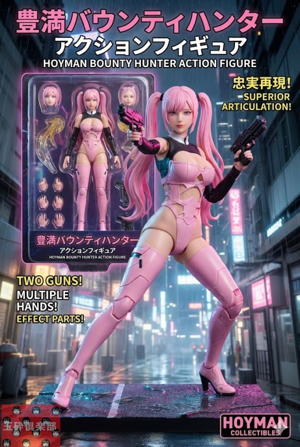 商业级动作玩偶产品宣传大片海报