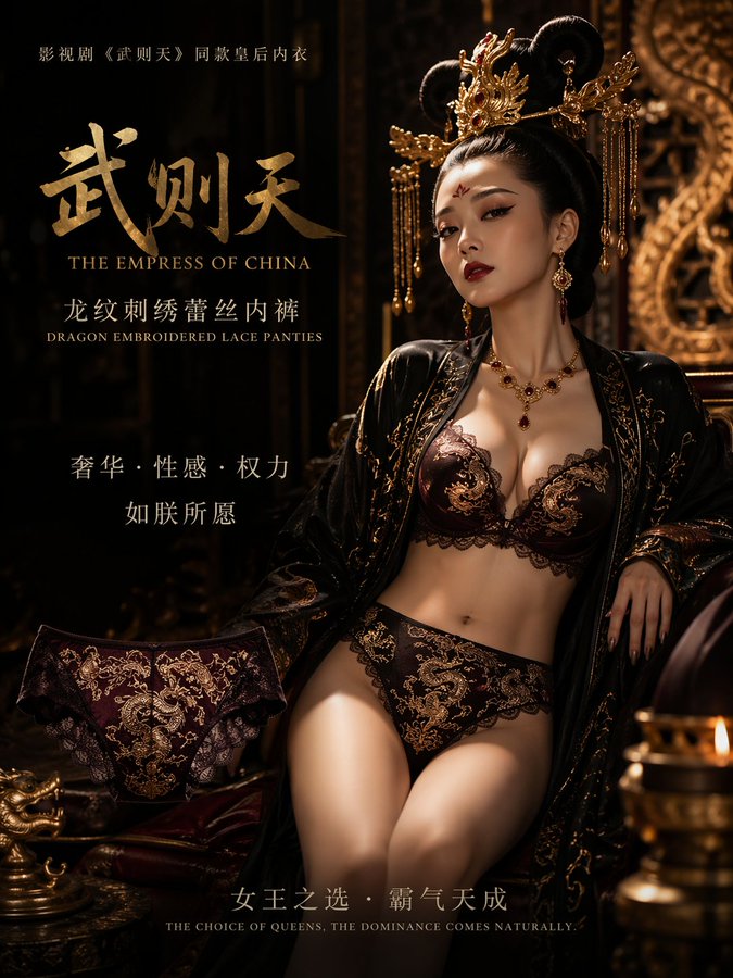 暗黑宫廷武则天同款内衣大片