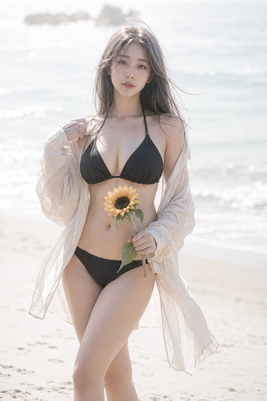 梦幻日系夏日海边人像写真
