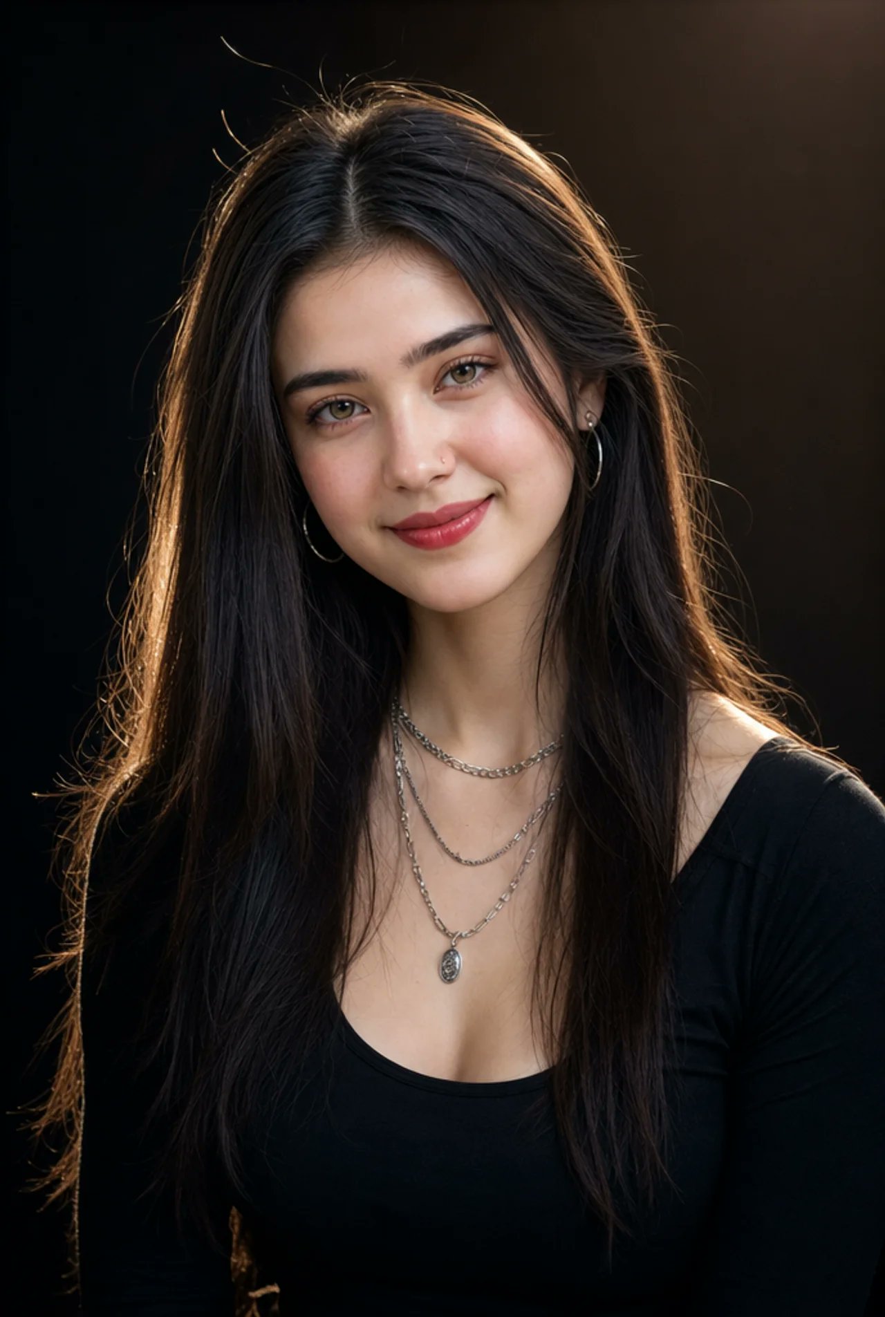 唯美黑发女子超写实人像摄影 2