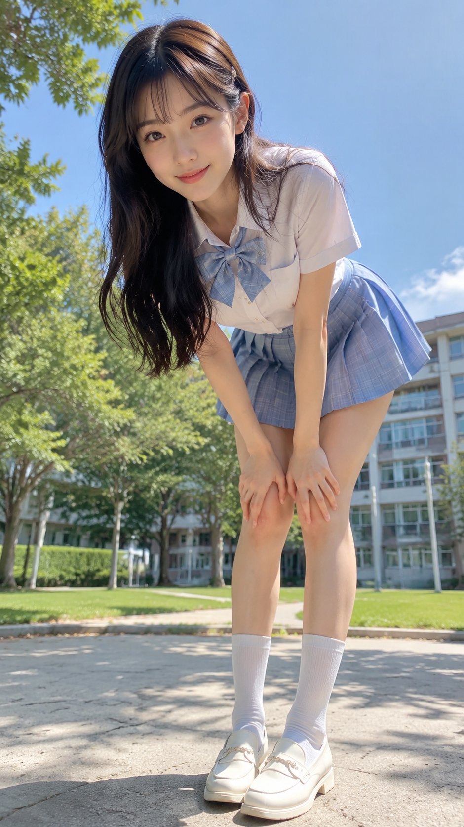 户外低机位前探互动写实人像写真 2