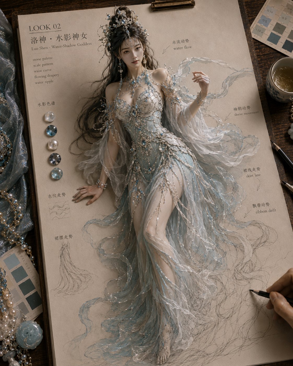 纸上成真神话高定服饰设定稿 2