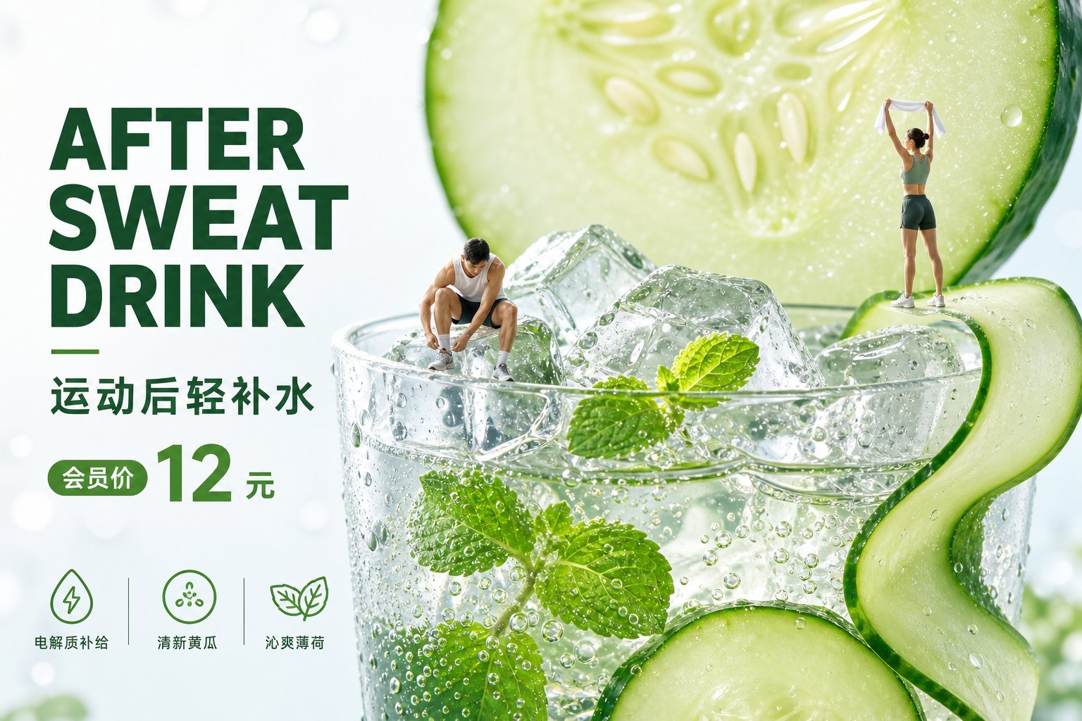 百香果气泡饮音乐节应援微缩景观海报 2