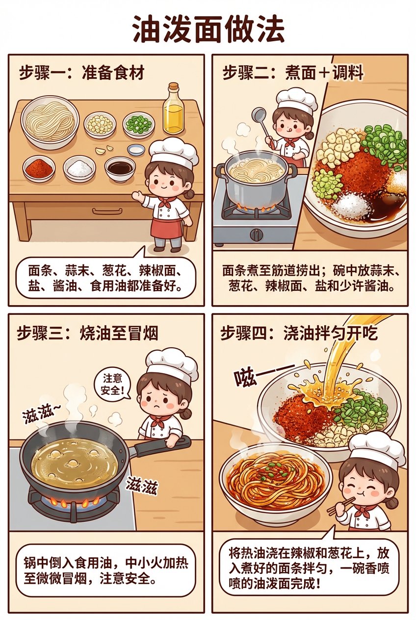 油泼面宫格漫画图