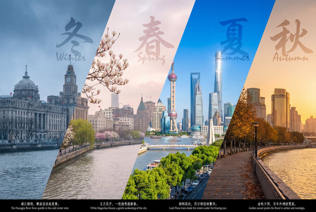 景点四季变化