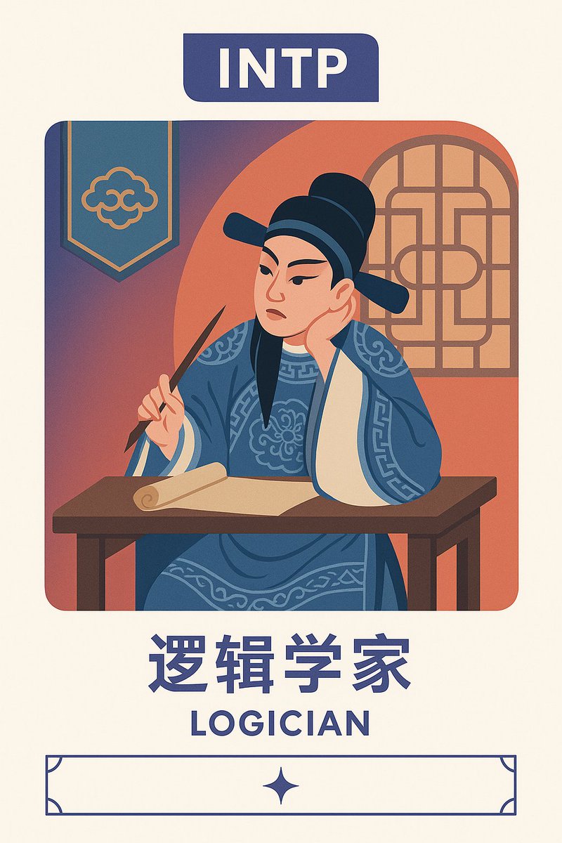 知名戏曲片段的MBTI人格类型卡片