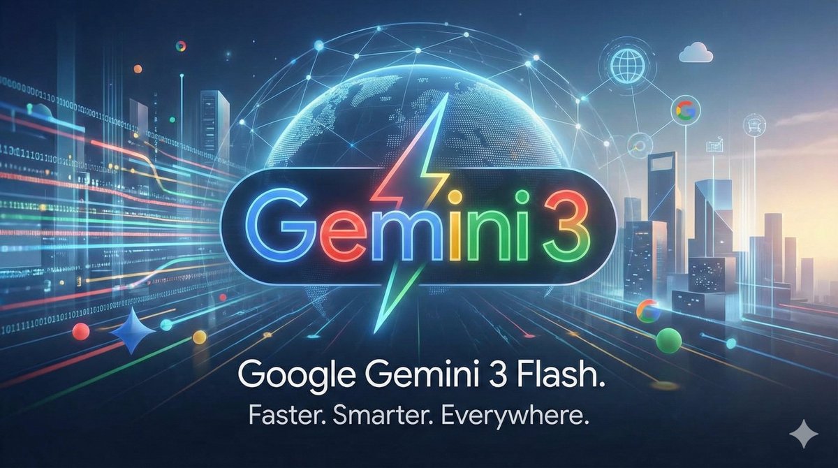 Gemini 3 flash广告图