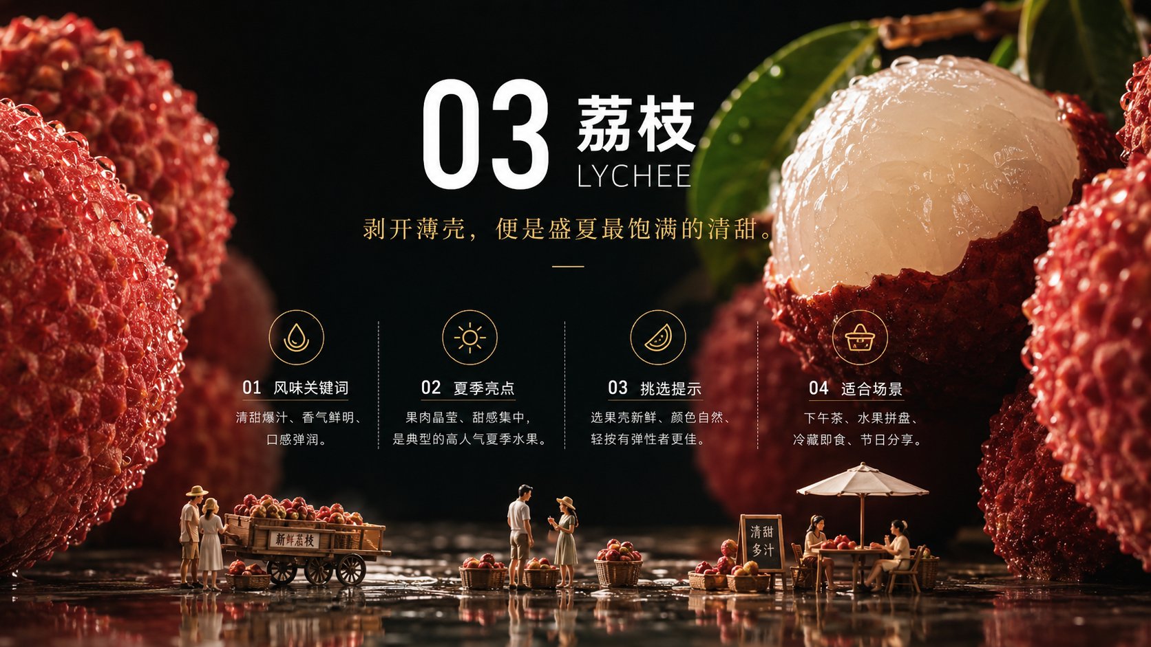 夏季蔬果巨物场景化摄影提示词 2