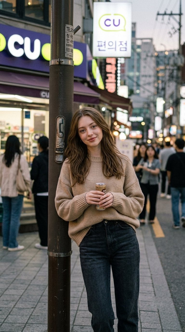 超写实韩系休闲少女电影感写真