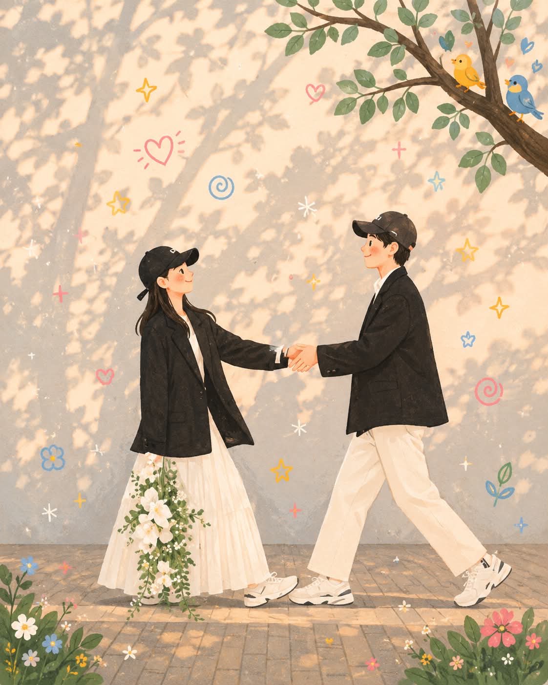奇幻民俗扁平涂鸦插画风格 2