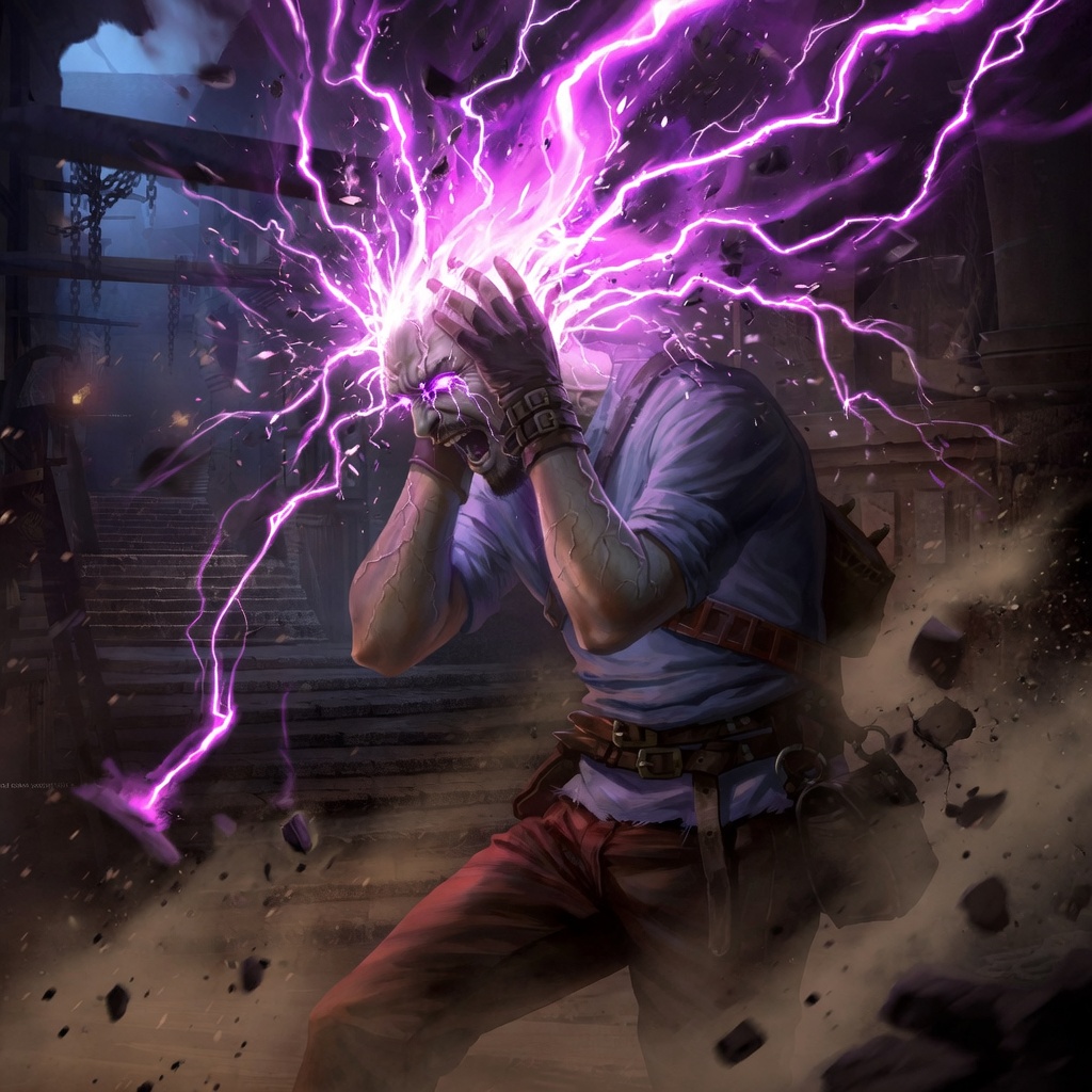 The character feels his mind pulsing with power, so much power that he cannot be