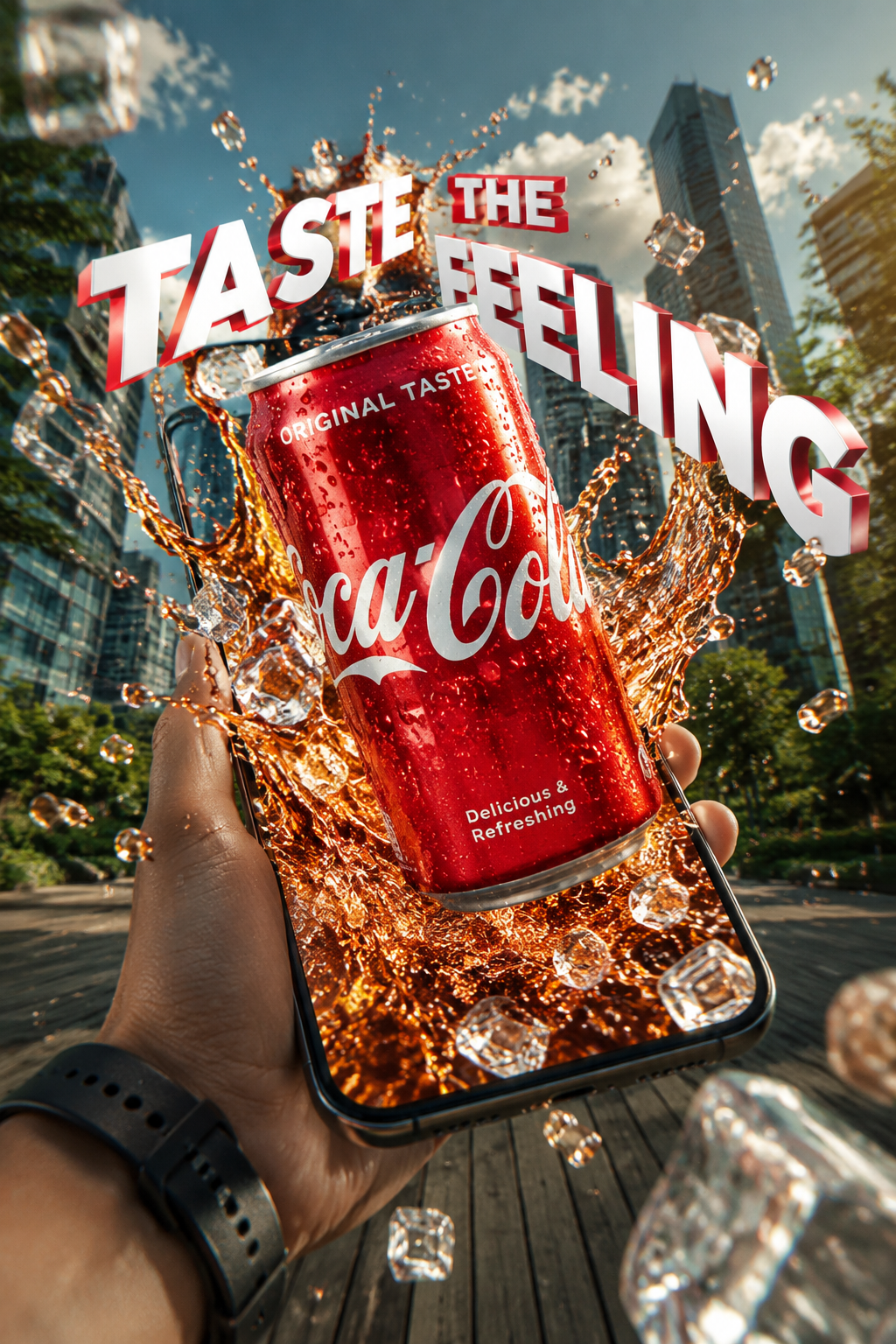 { "product": "[Enter product name]", "goal": "Photorealistic AR-style ad where t