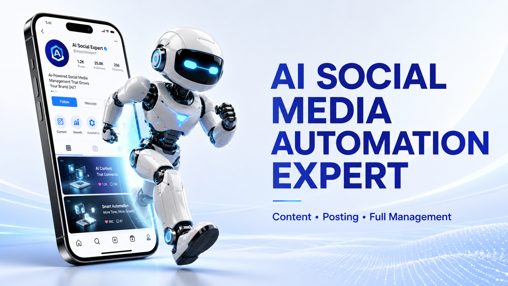 Create a clean, futuristic marketing banner in a premium 3D commercial style, de
