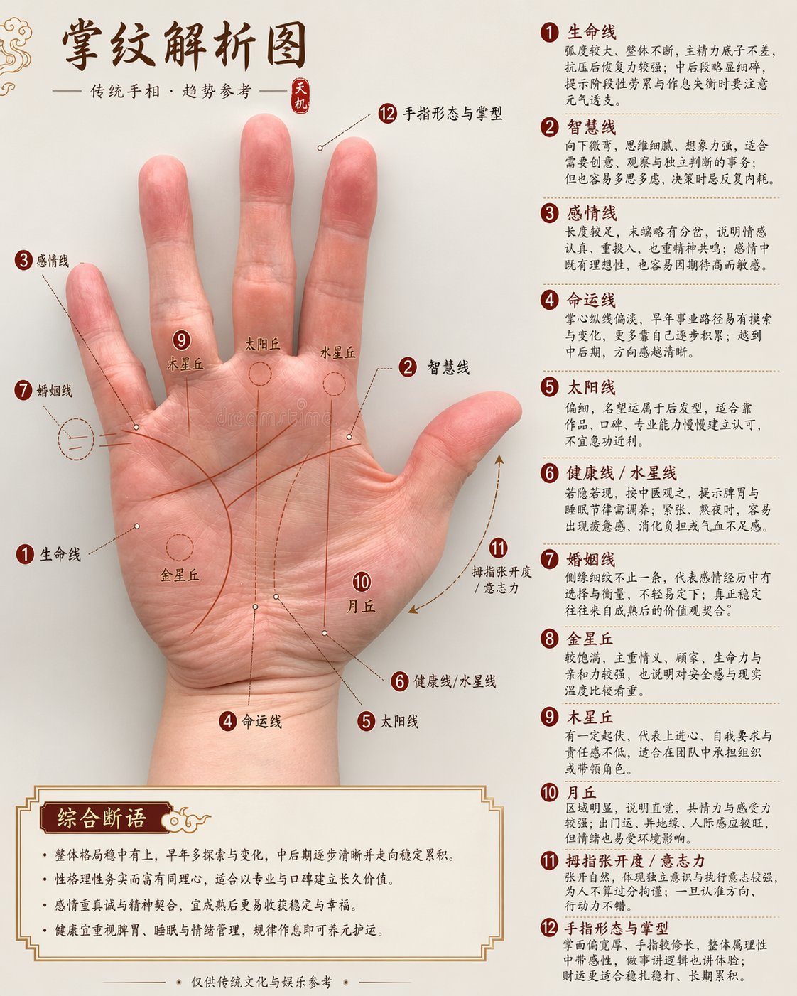 思来想去, GPT-image2 最牛的应用情境: 算命 这个图片就是我输入手掌照片,gpt 给出的反馈 其中预警部分,看呆了。 玄学:人类就是...