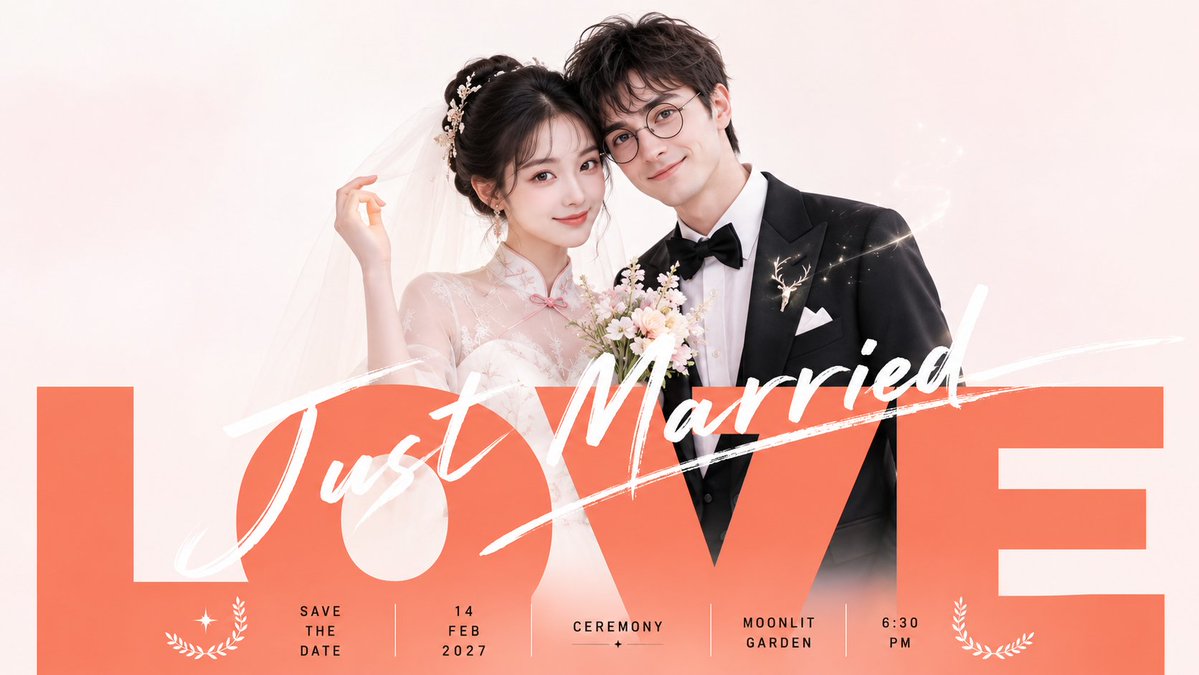 GPT2 x 婚纱照 x 批量 x 美学提示词 今天在想,理论上 垫图男女主照片 结合这种类似的提示词 要求每张图片不同的pose和 各种创意变...