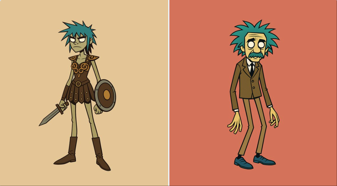 Gorillaz风格角色