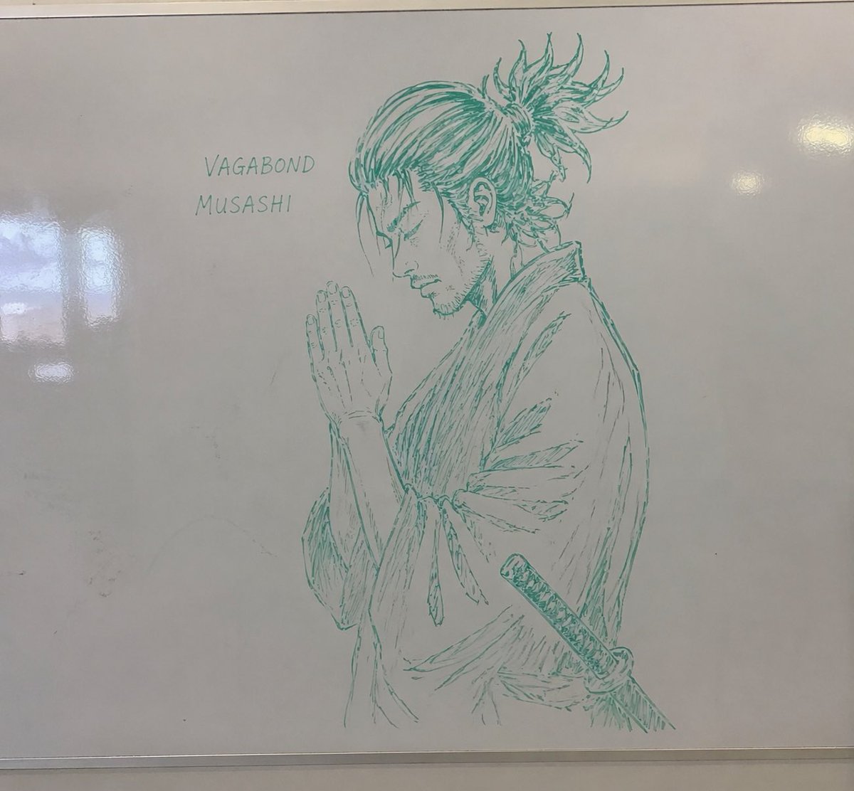 白板马克笔动漫素描