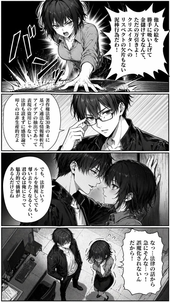 办公室漫画冲突(已打码)