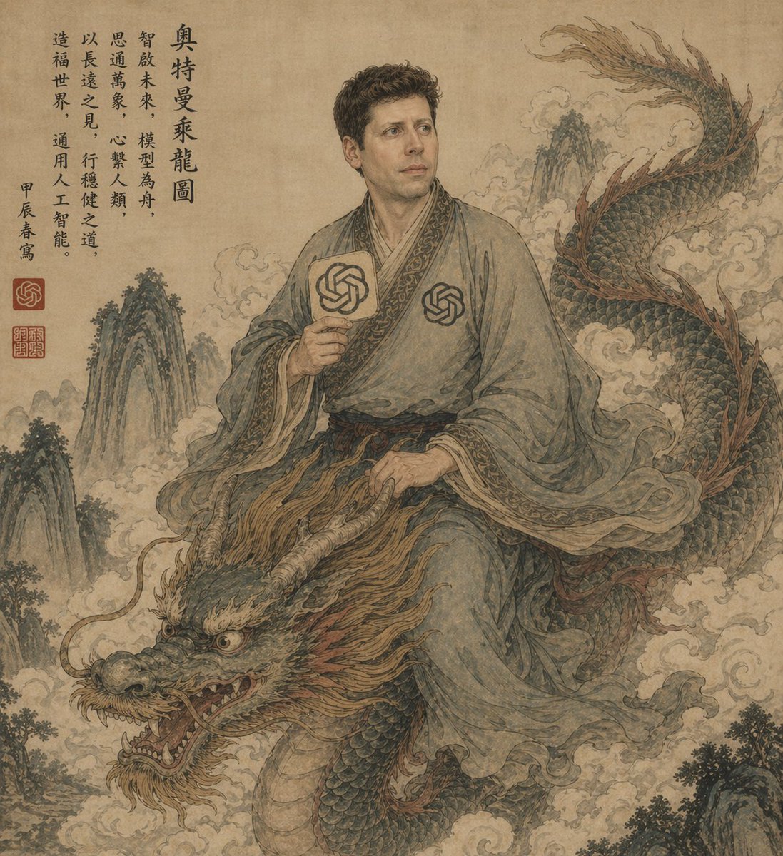 骑龙古卷学者