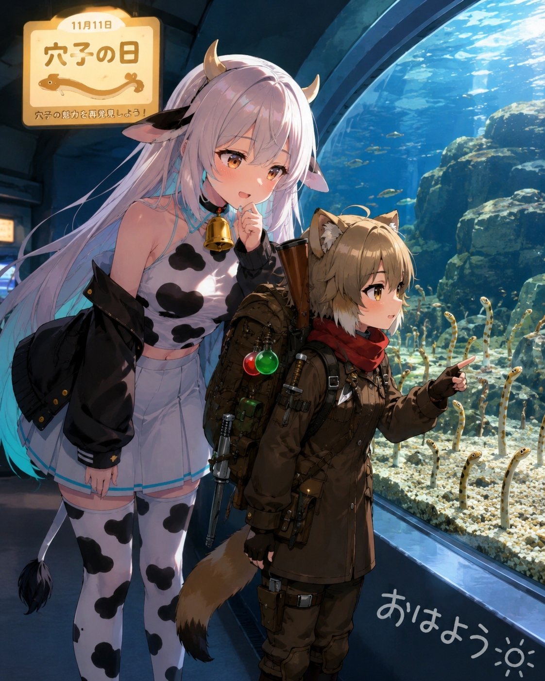 动漫水族馆花园鳗日