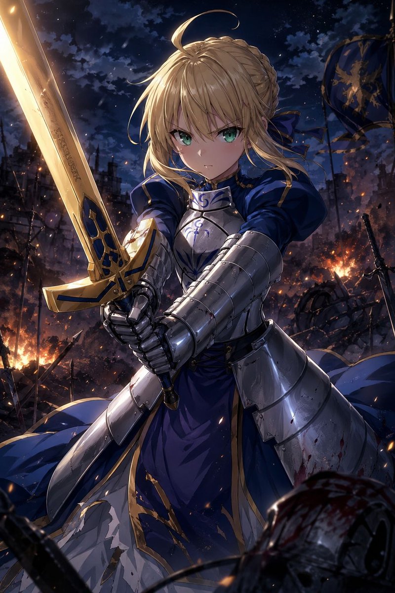 燃烧战场上的动漫骑士王