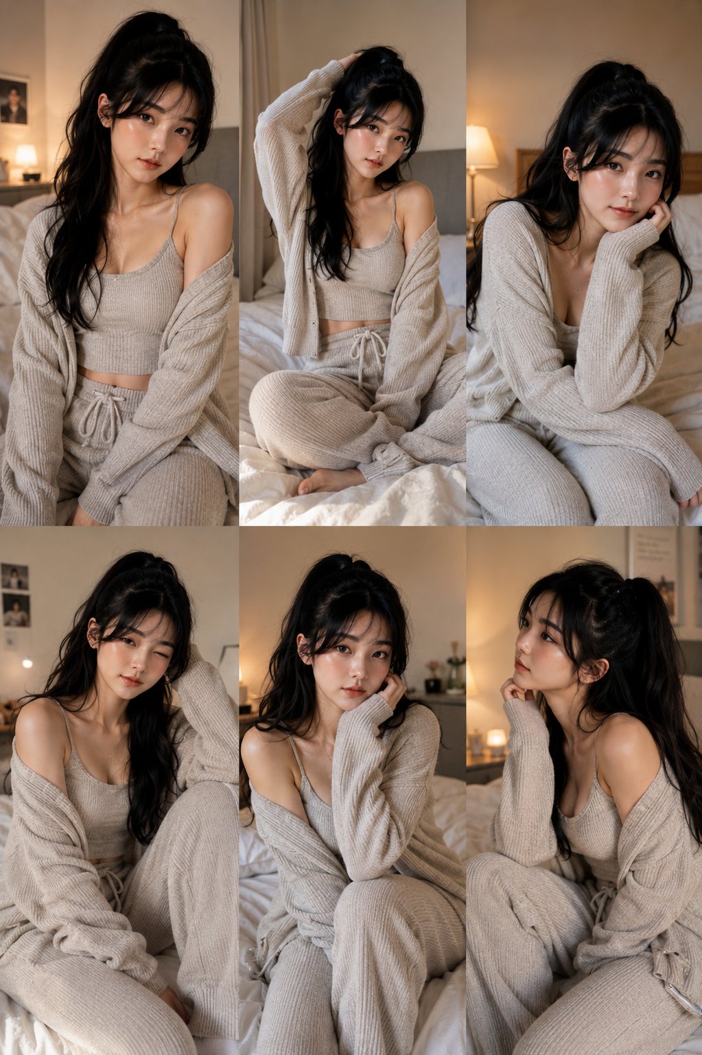 East Asian Woman Lifestyle Collage
