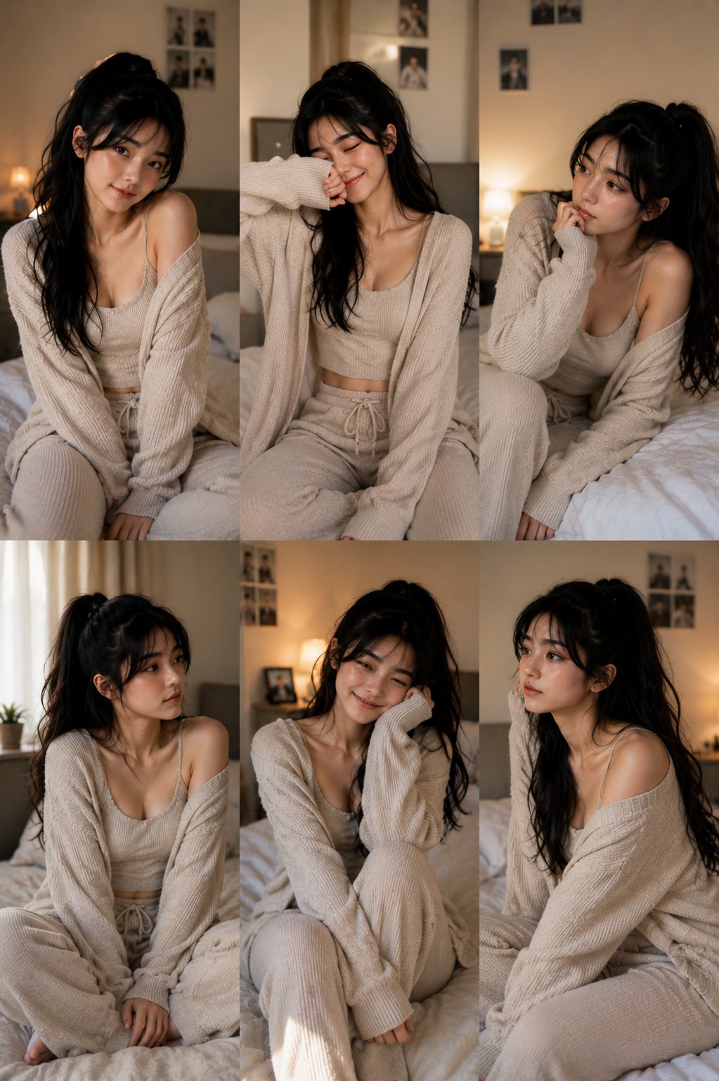 East Asian Woman Lifestyle Collage 2
