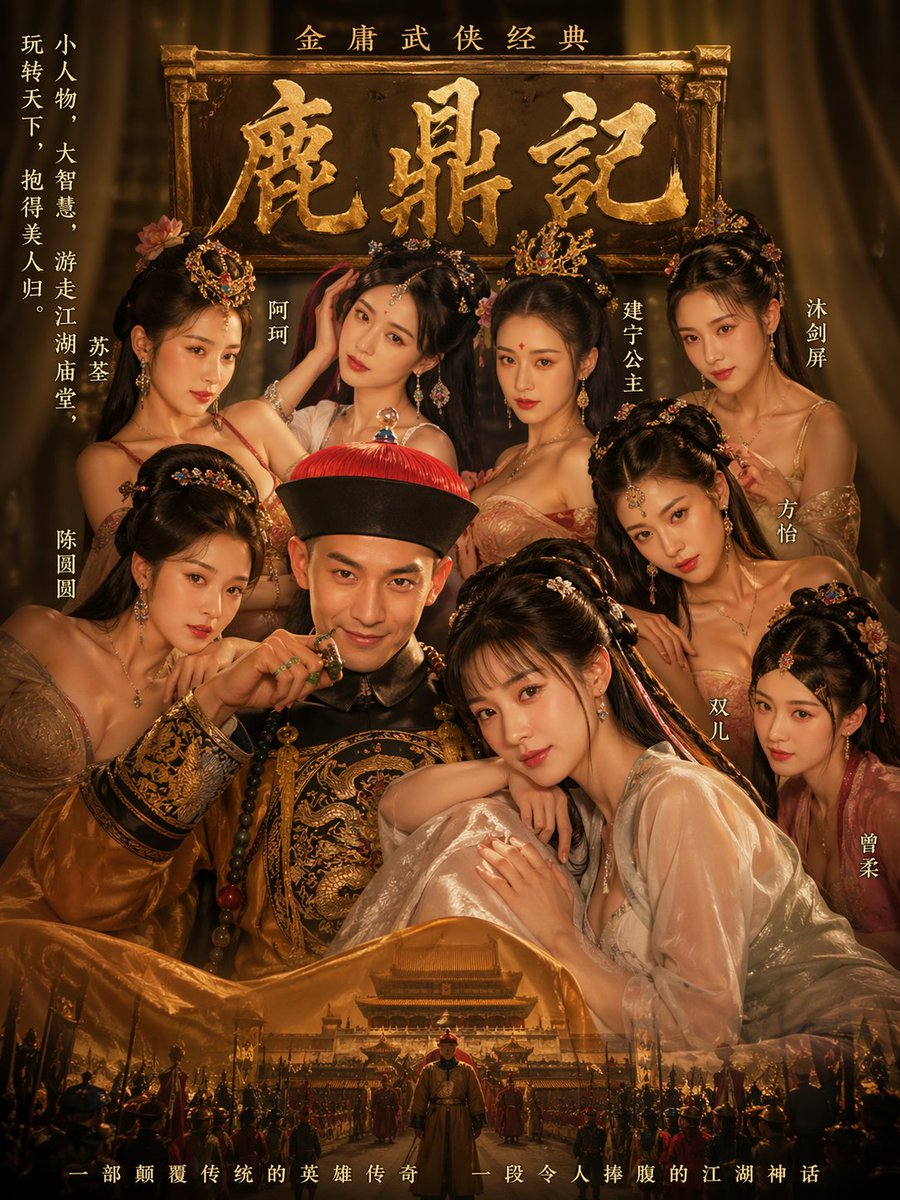 金碧辉煌武侠宫廷海报