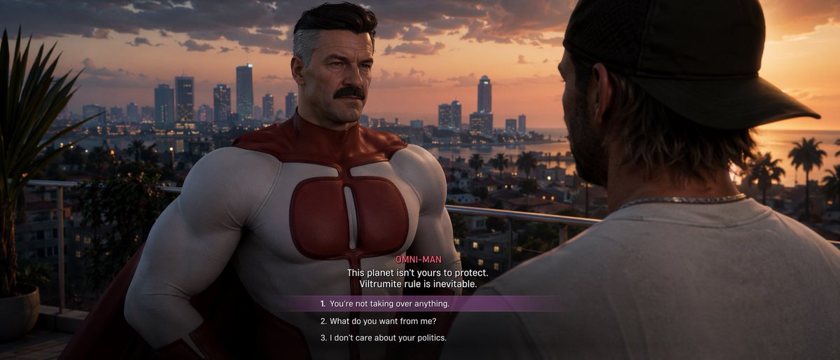 GTA 风格对话截图