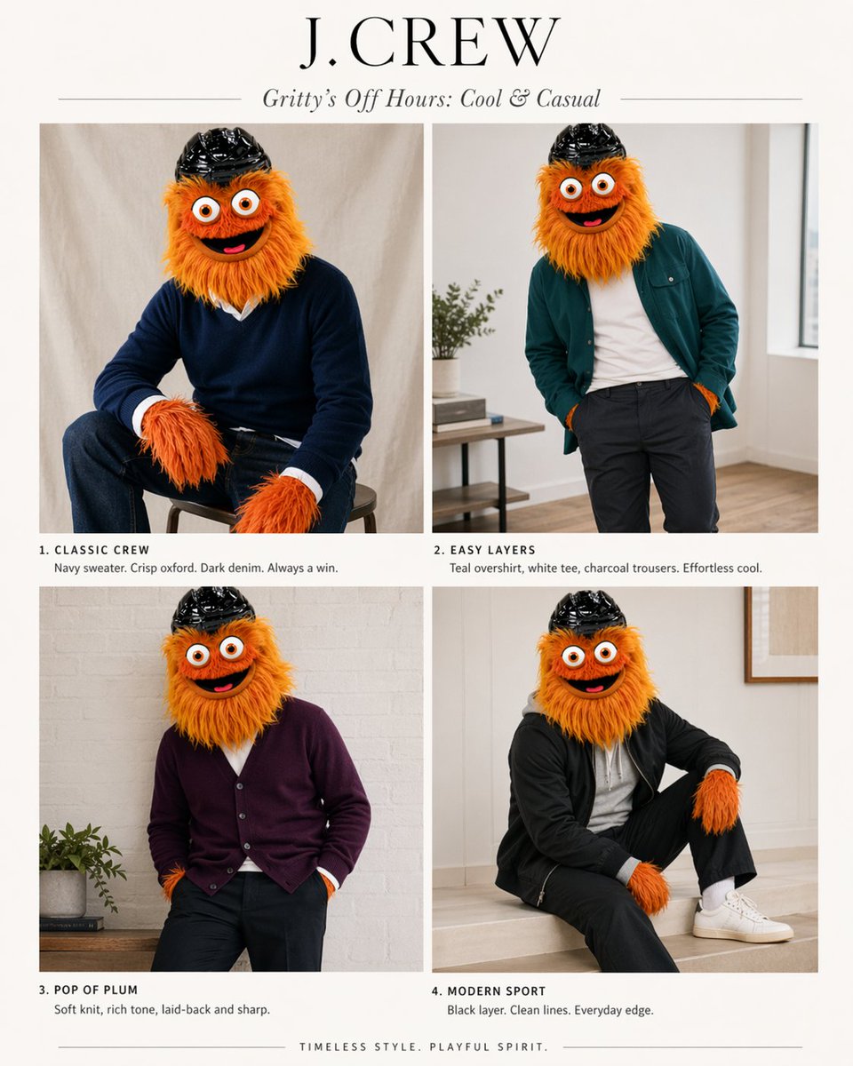 J.Crew 吉祥物时尚专题