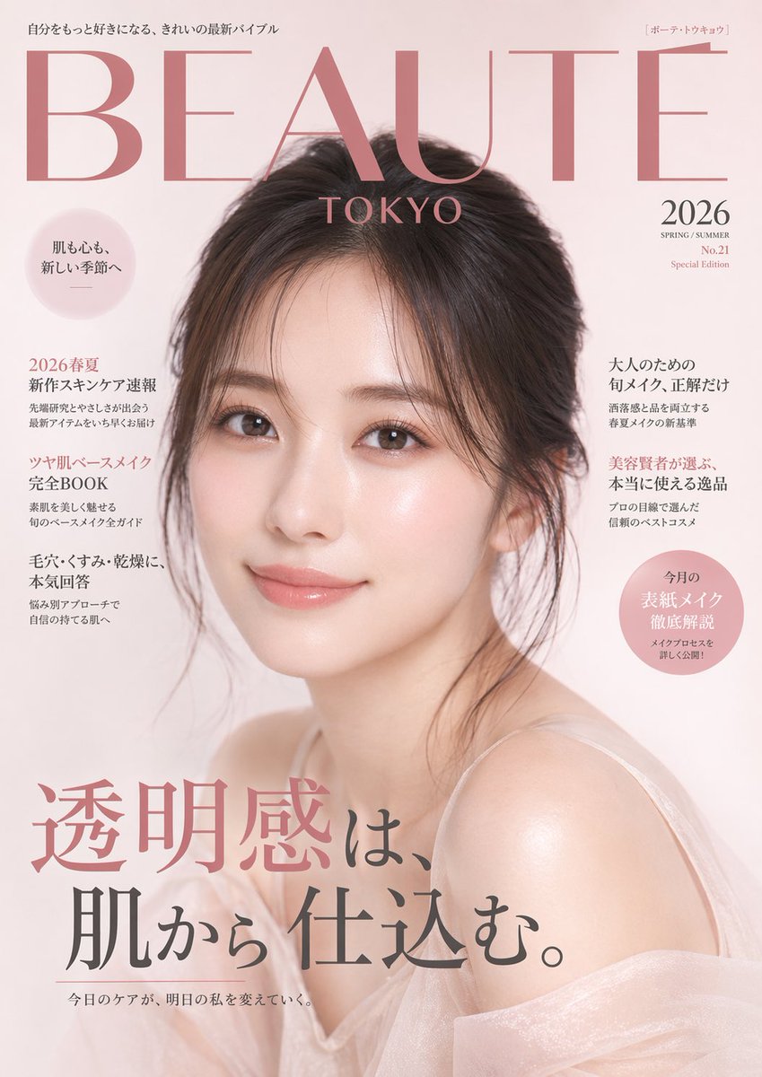 日系美妆杂志封面