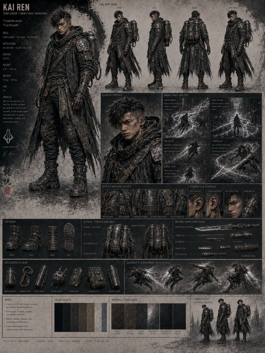 Kai Ren 科幻角色设定集