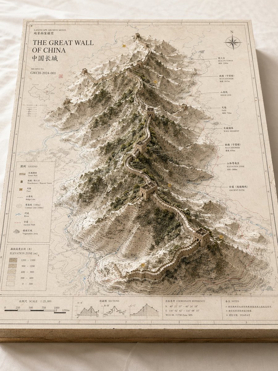 景观档案模型模板