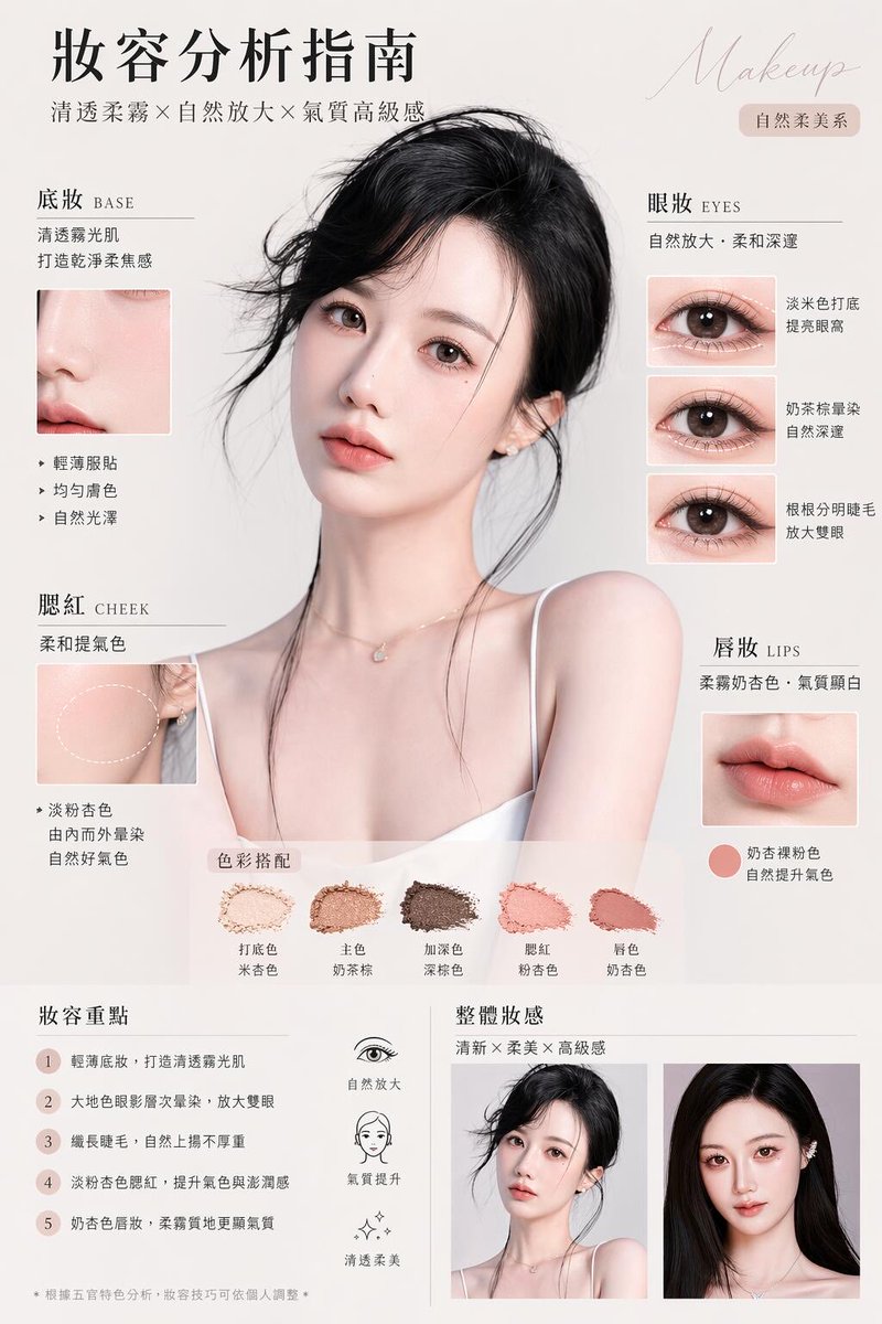 奢华妆容分析海报