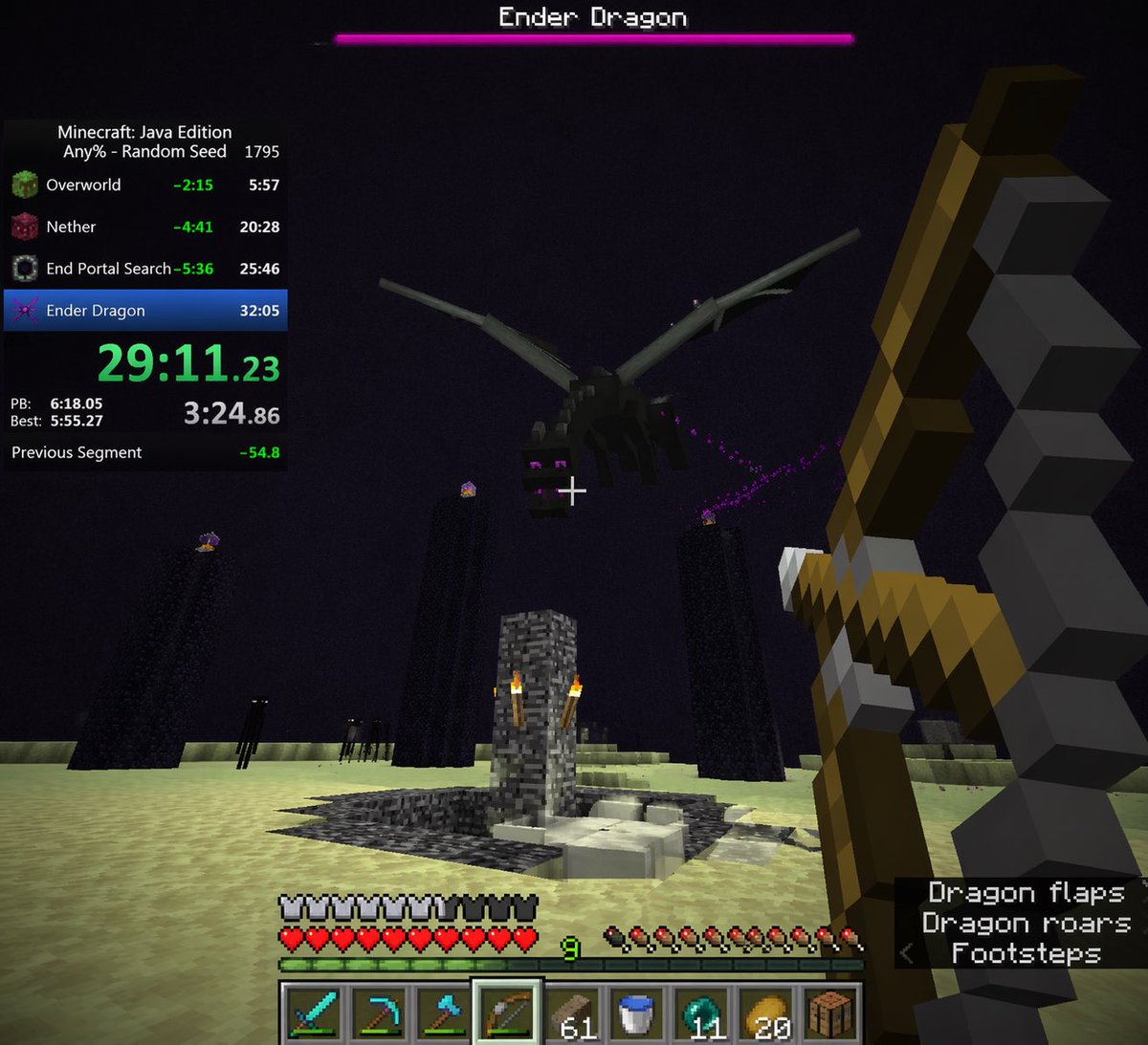 Voxel Speedrun HUD 截图