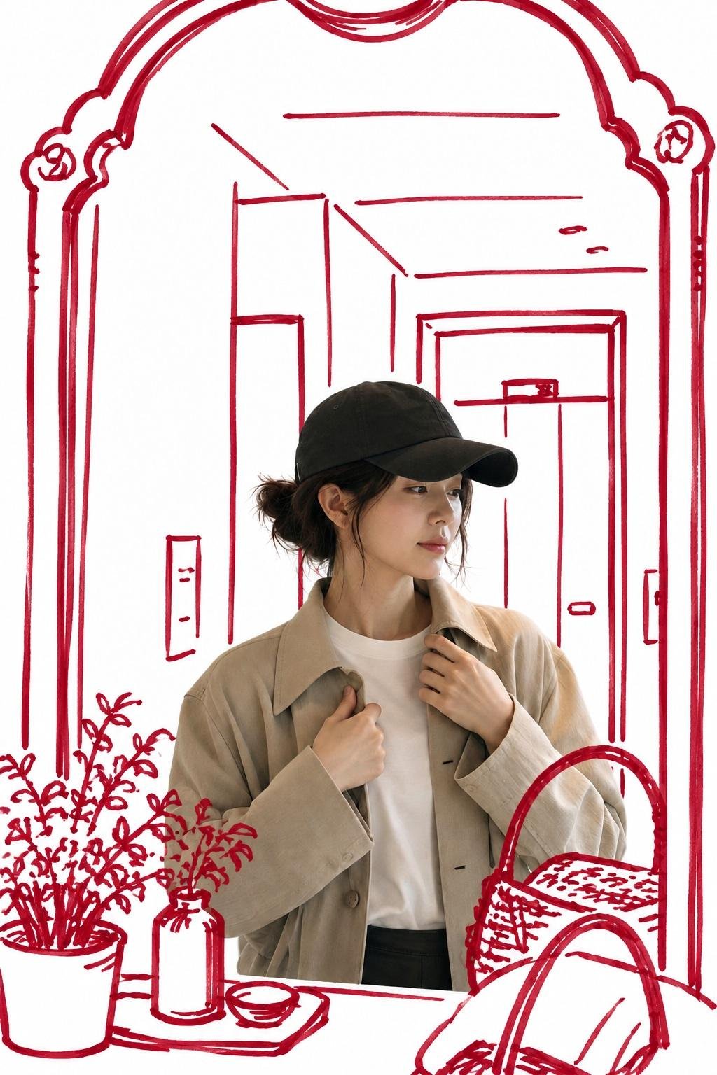镜面自拍艺术转换