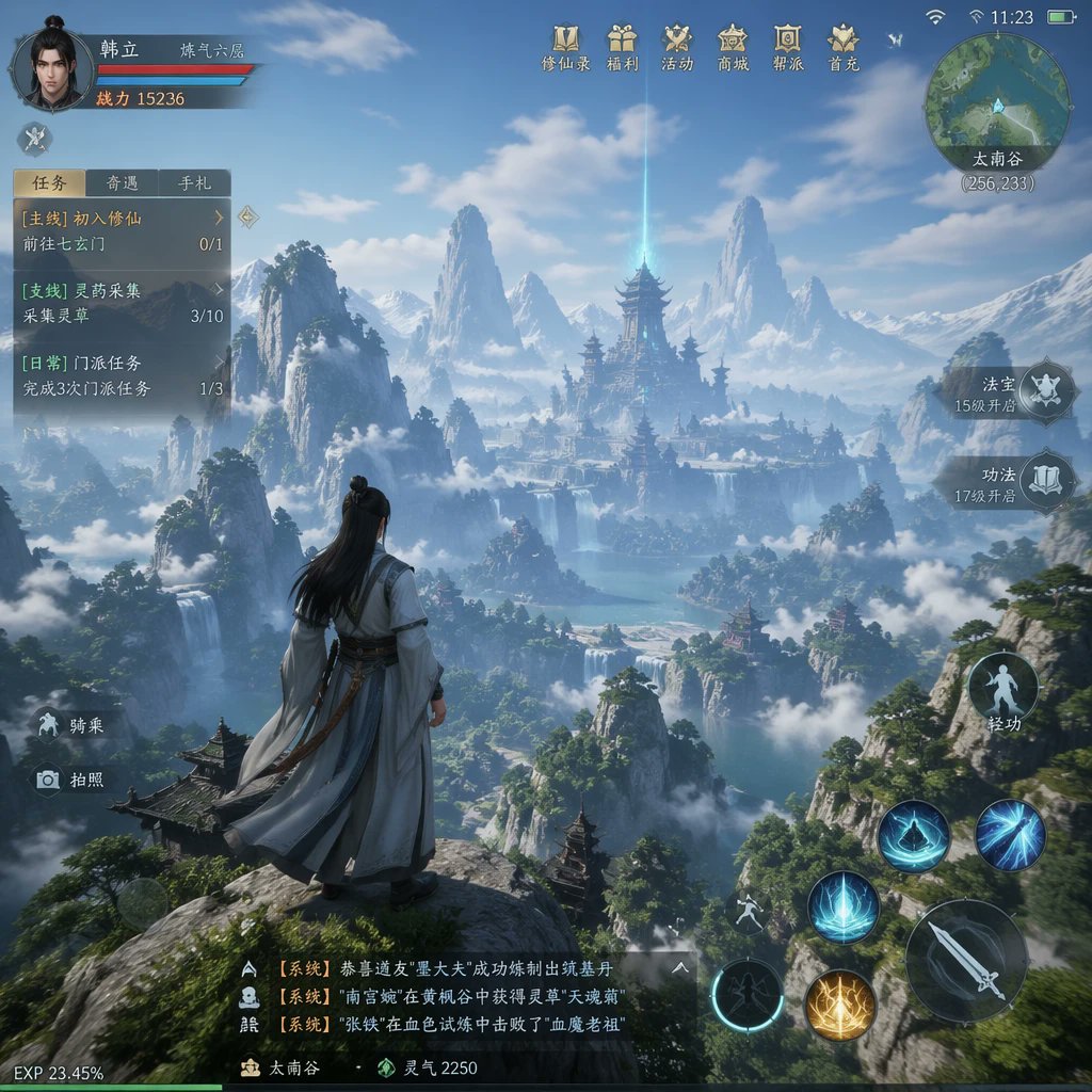 MMO 游戏世界截图