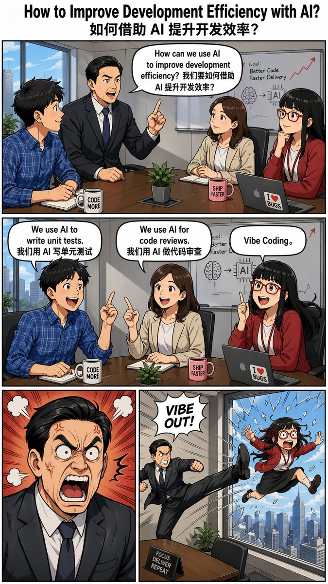 “Out the Window” 模因漫画提示词