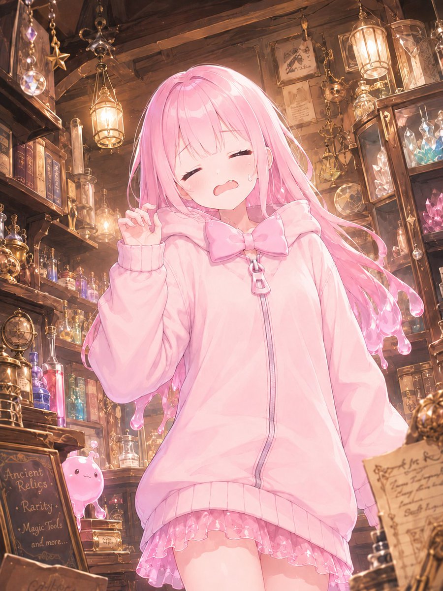 古董魔法店里的粉色魔法少女