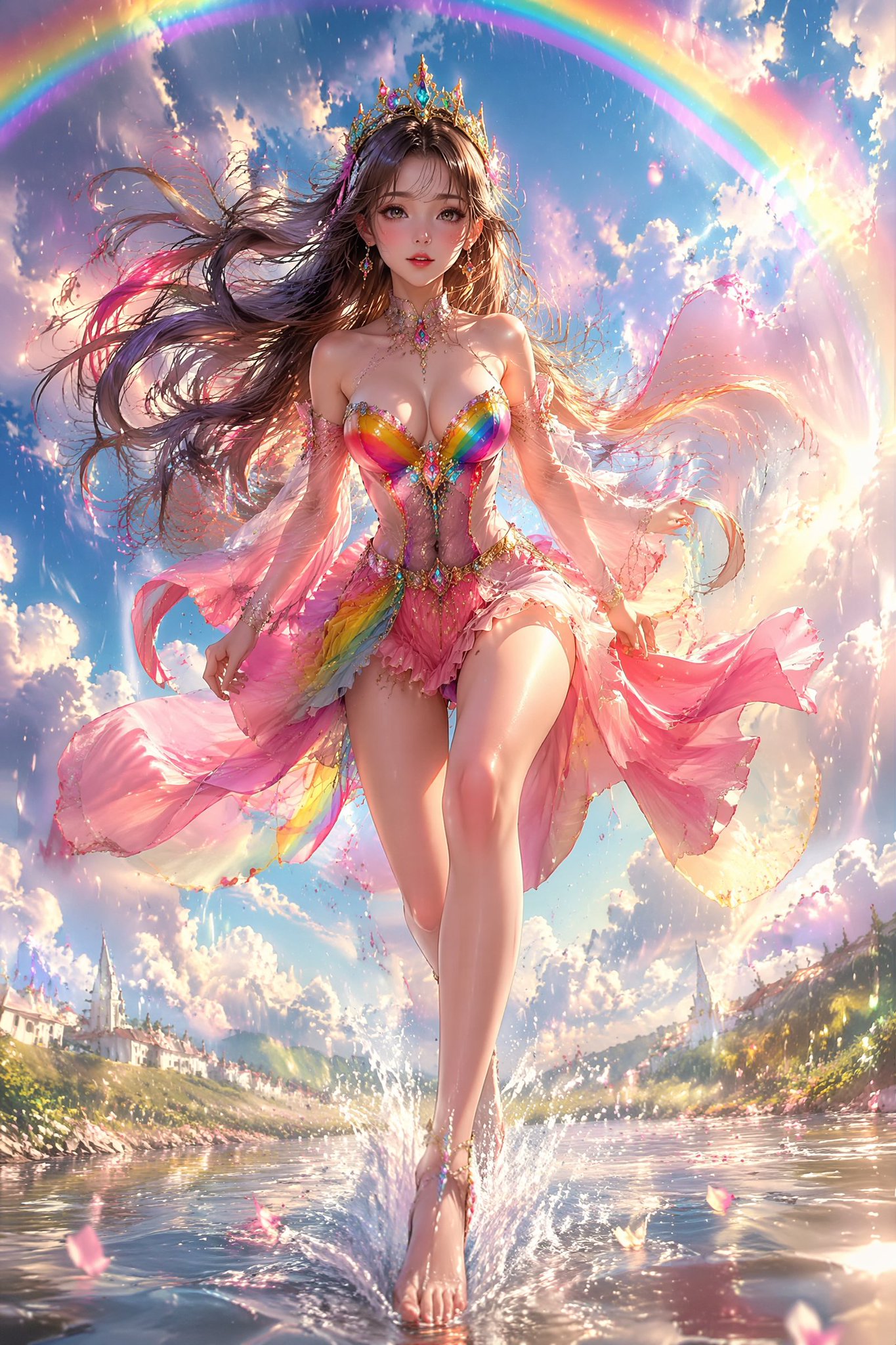 彩虹公主湖泊奇幻