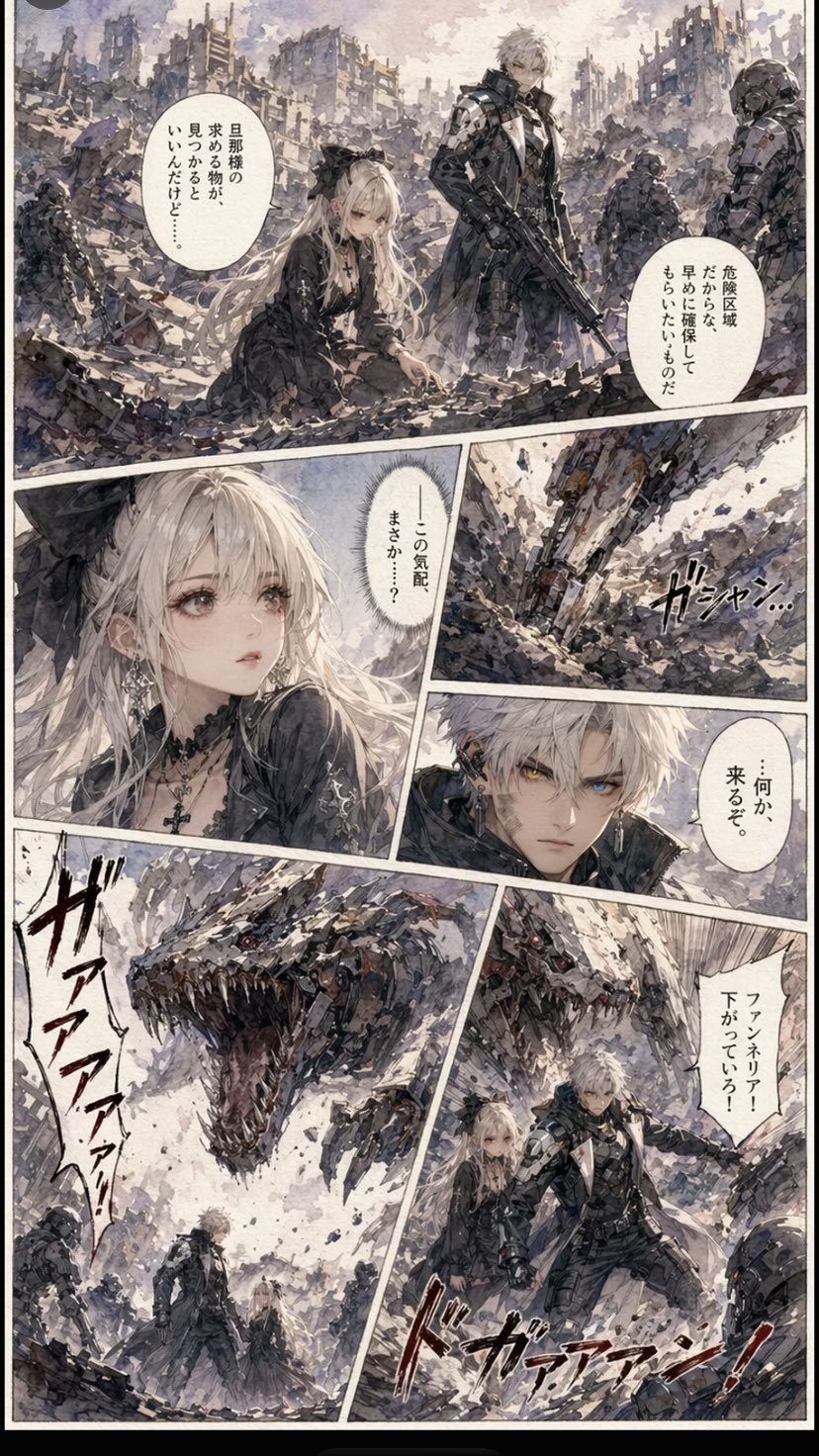 Gritty Sci-Fi Shoujo Manga Page