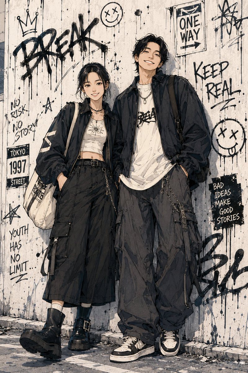 都市少年漫画风格肖像