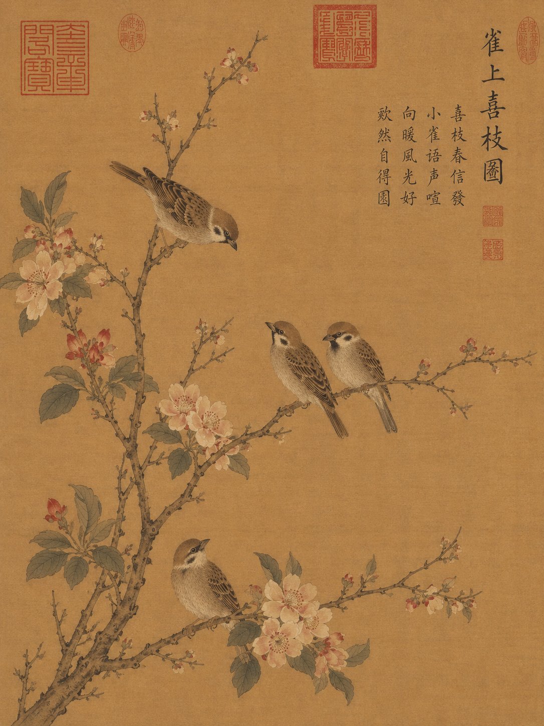 宋代风格花鸟画