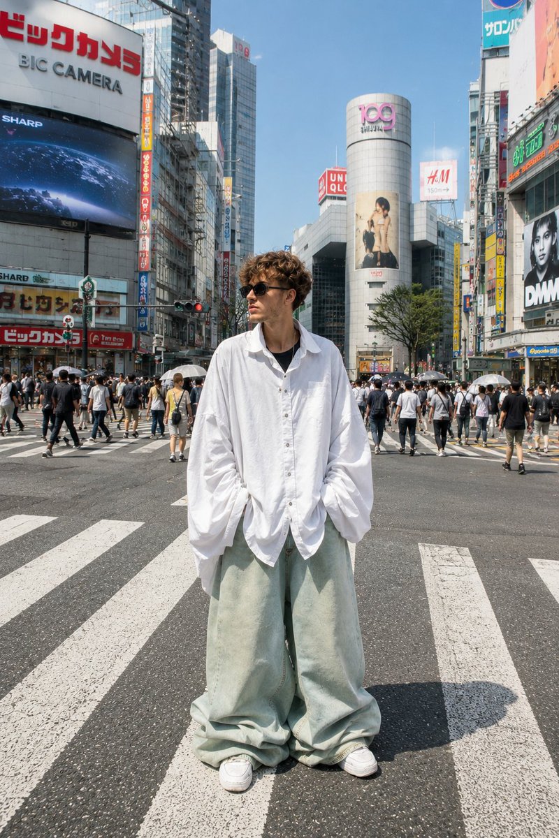 东京涩谷街头潮流肖像