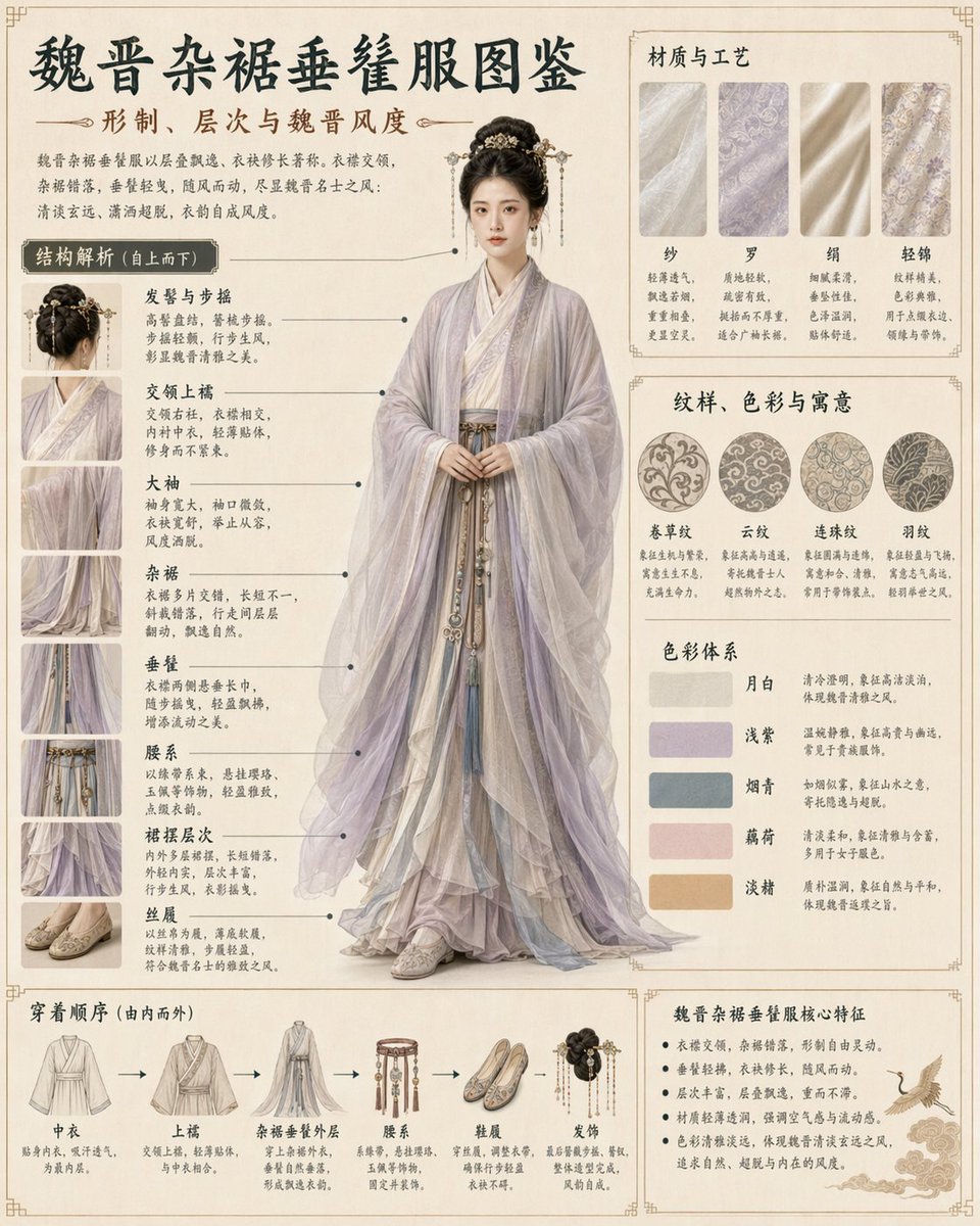 传统服饰信息图指南